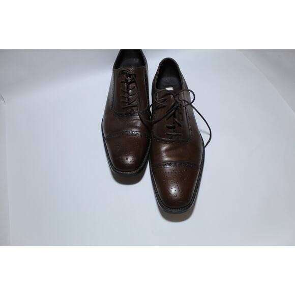 Joseph Abboud Men’s Oxfords Brown Leather Cap Toe Dress Shoes Sz 10 main image 4